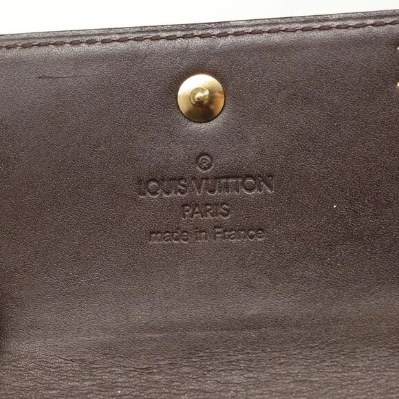 LOUIS VUITTON Vernis Porte Monnaie Bier Cartes Crdit Amarante M93519 Auth sw1441 - Picture 9 of 16